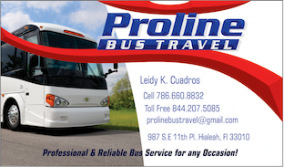 Proline Bus Travel LLC | Miami FL