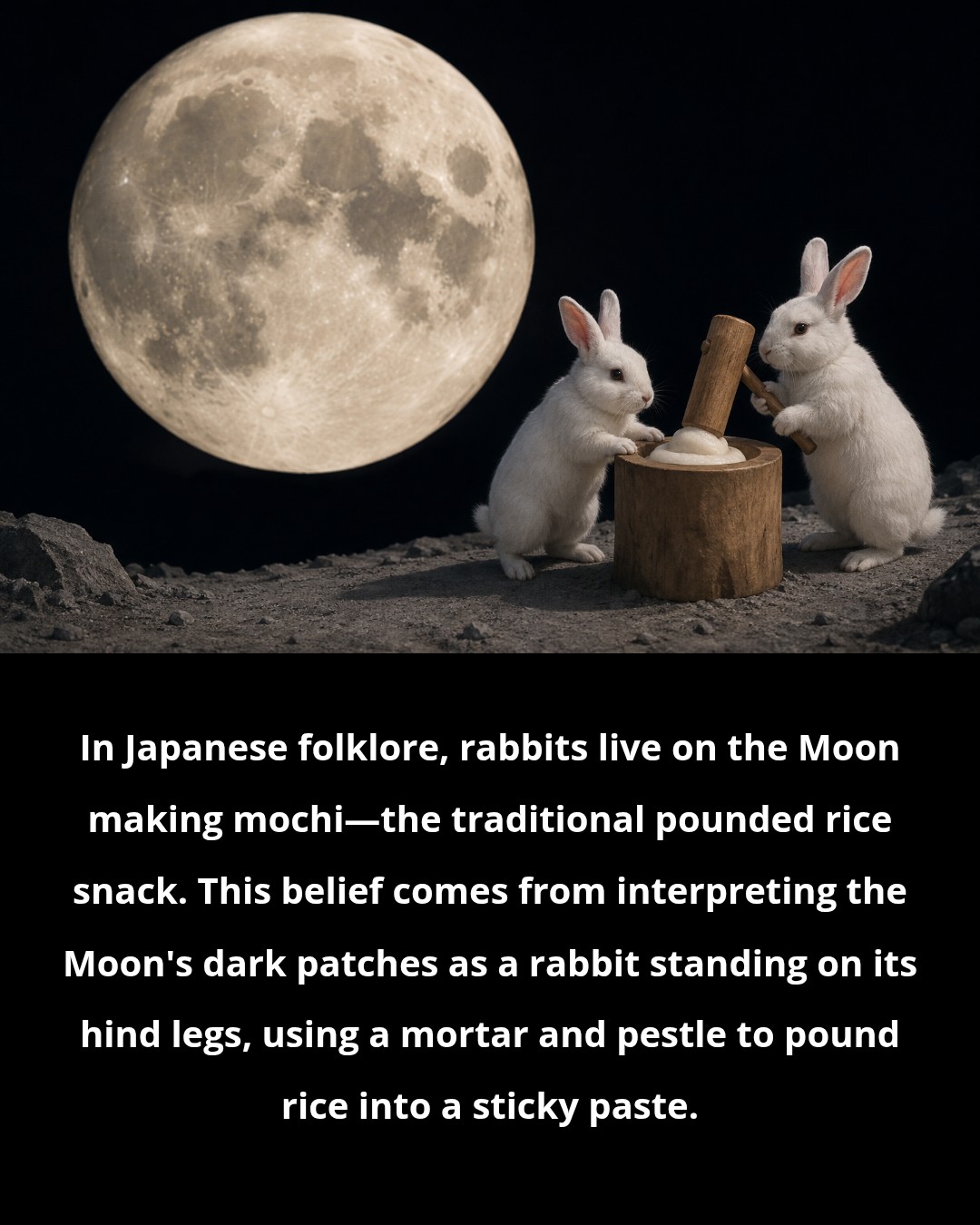 You see a man in the moon. Japan sees a rabbit with a side hustle