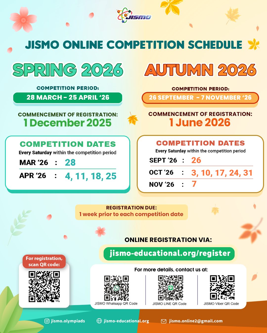 JISMO - 🌸 JISMO Online Competition Spring & Autumn 2026 – Now Open! 🍁 ...