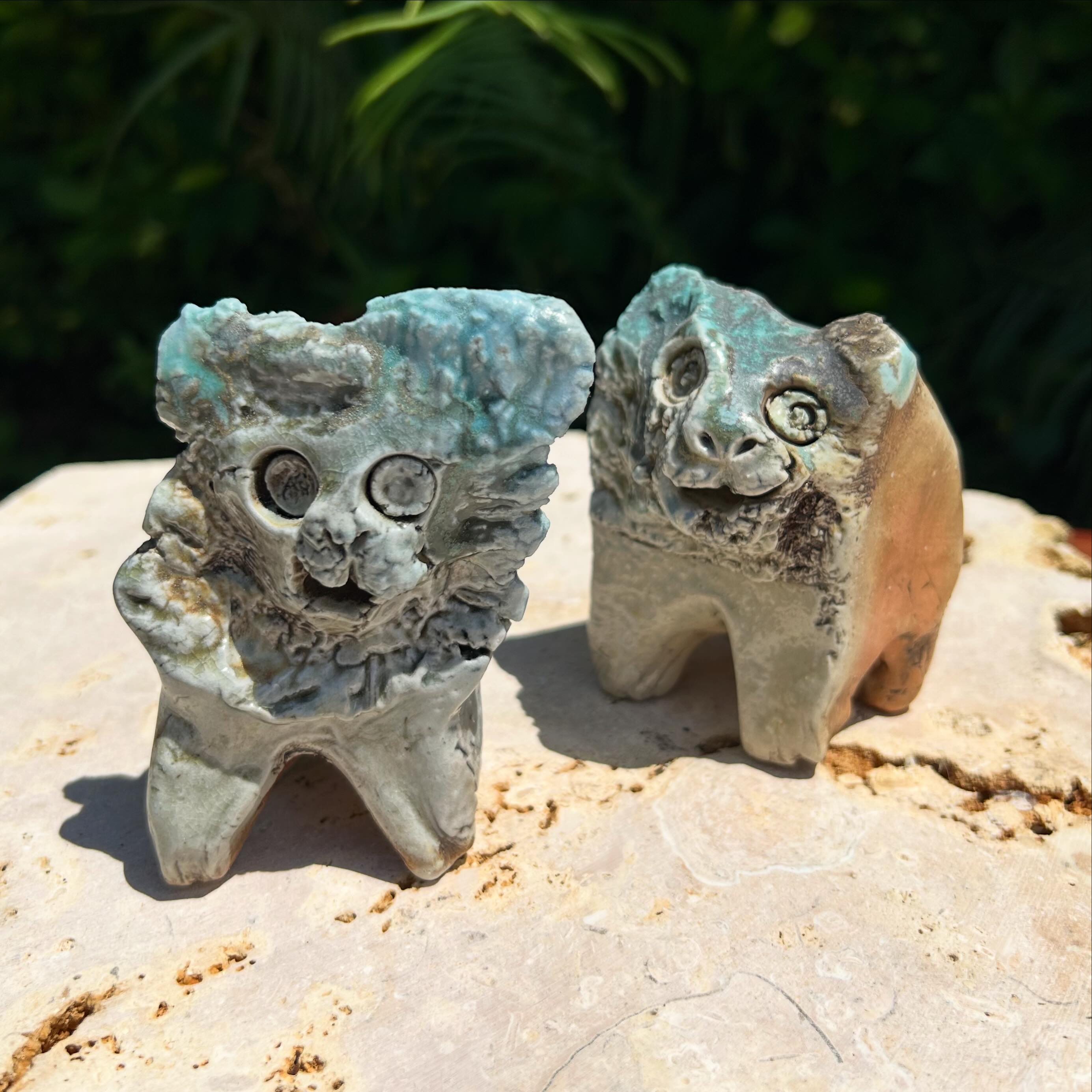 シーサー 陶器 置物 沖縄 モンステラ 宮古島 シーサーモノガタリGallery | Miyakojima-shi Okinawa