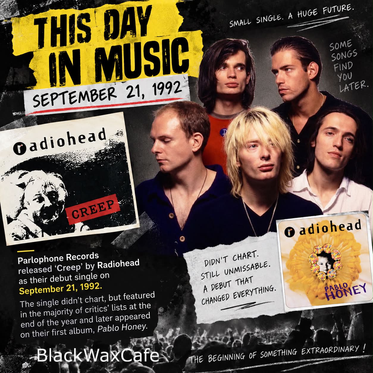 This Day In Music September 21 1992 - Radiohead Parlophone Records