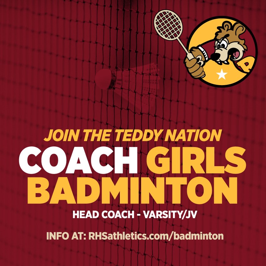 Roosevelt - 🐻🏀📣 Be part of the Teddy Nation & coach Girls Badminton! We ...