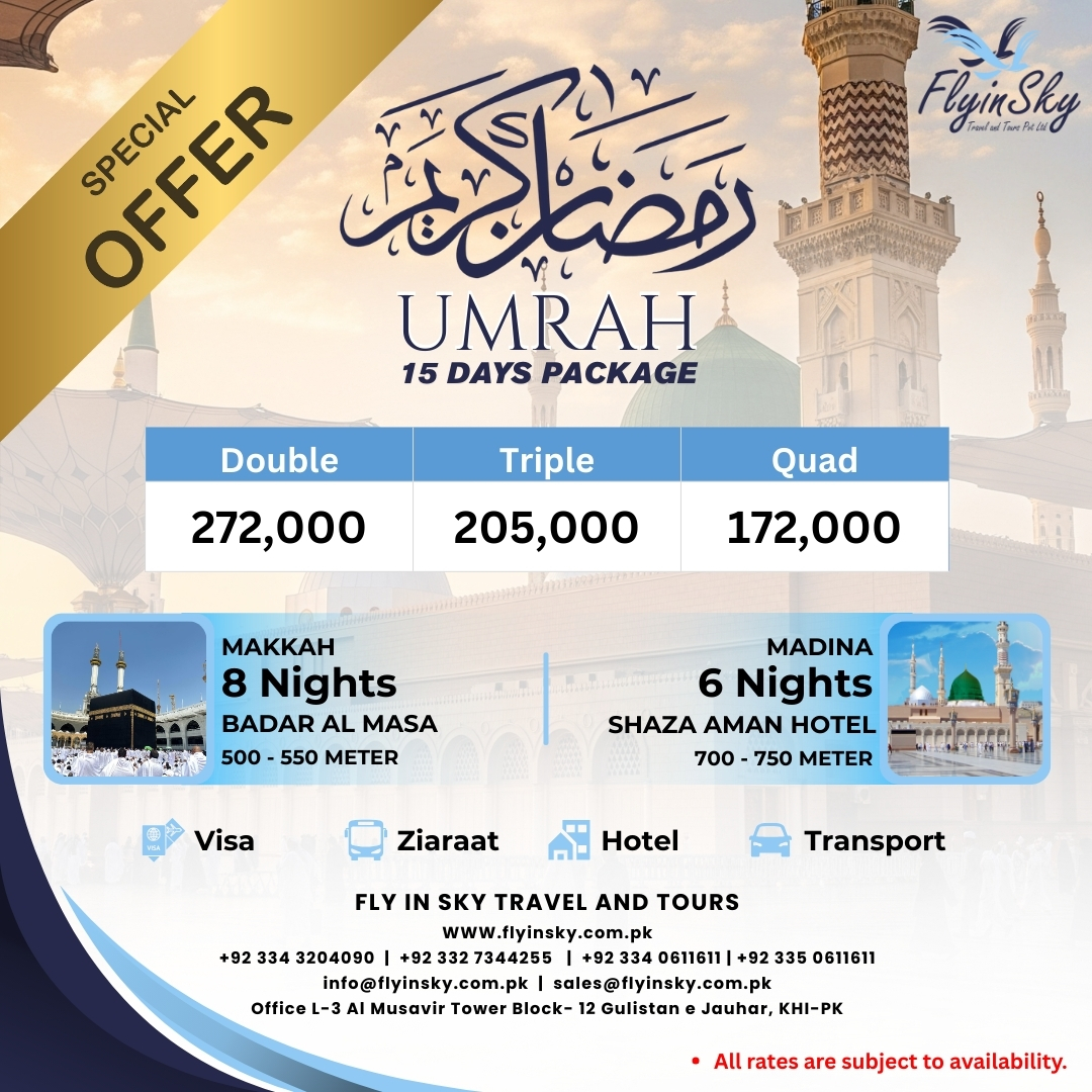 Fly in Sky Travel and Tours Pvt Ltd | Karachi