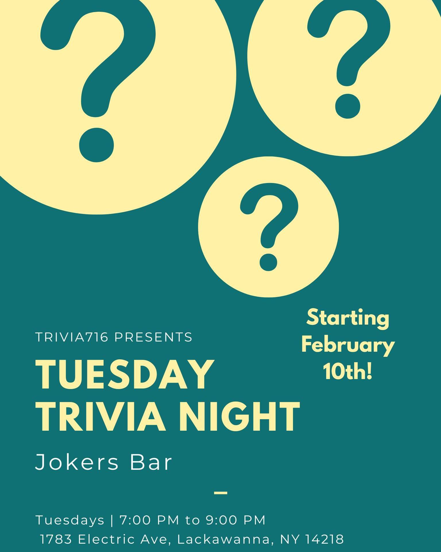 Trivia716 - **New Trivia Show Alert** Time to trivia like... | Facebook