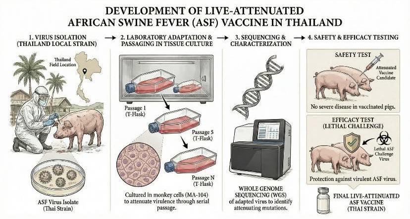 BIOTEC-NSTDA - … วัคซีน ASF สายพันธุ์ไทย .. เมื่อ 3-4... | Facebook