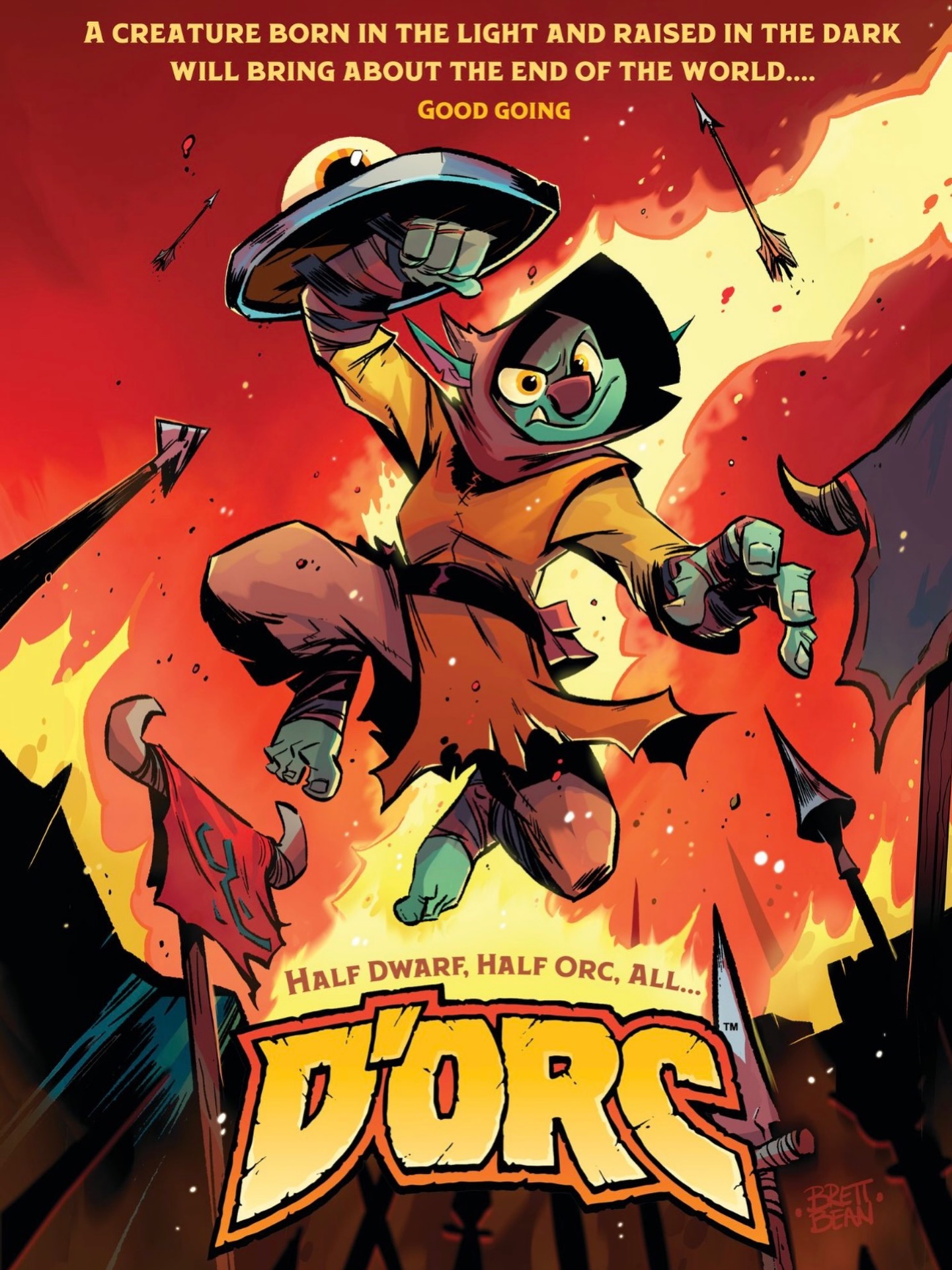 Brett Bean thanks fans for supporting D'ORC comic series