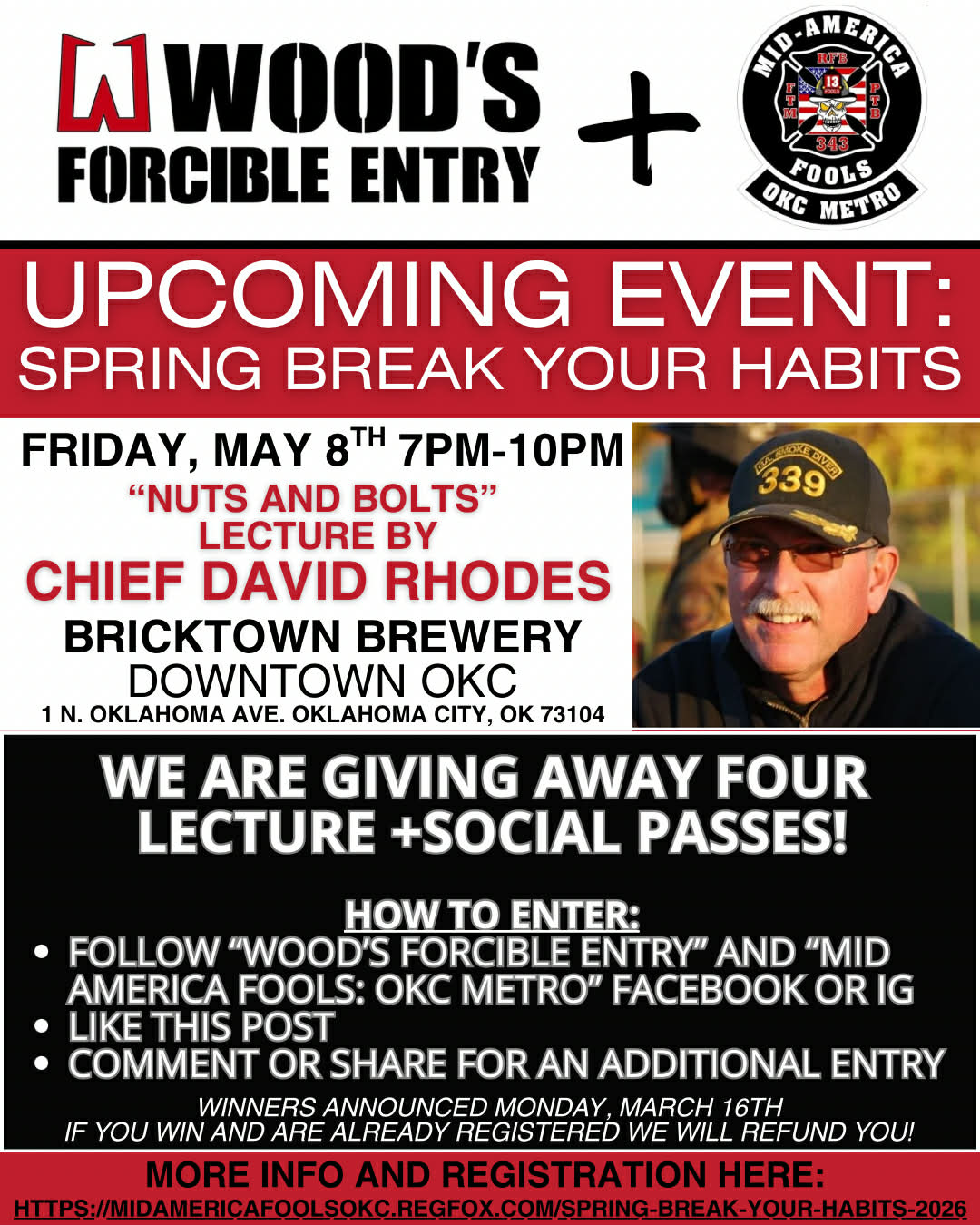 🔥 GIVEAWAY TIME — SPRING... - Wood's Forcible Entry Door Kit | Facebook