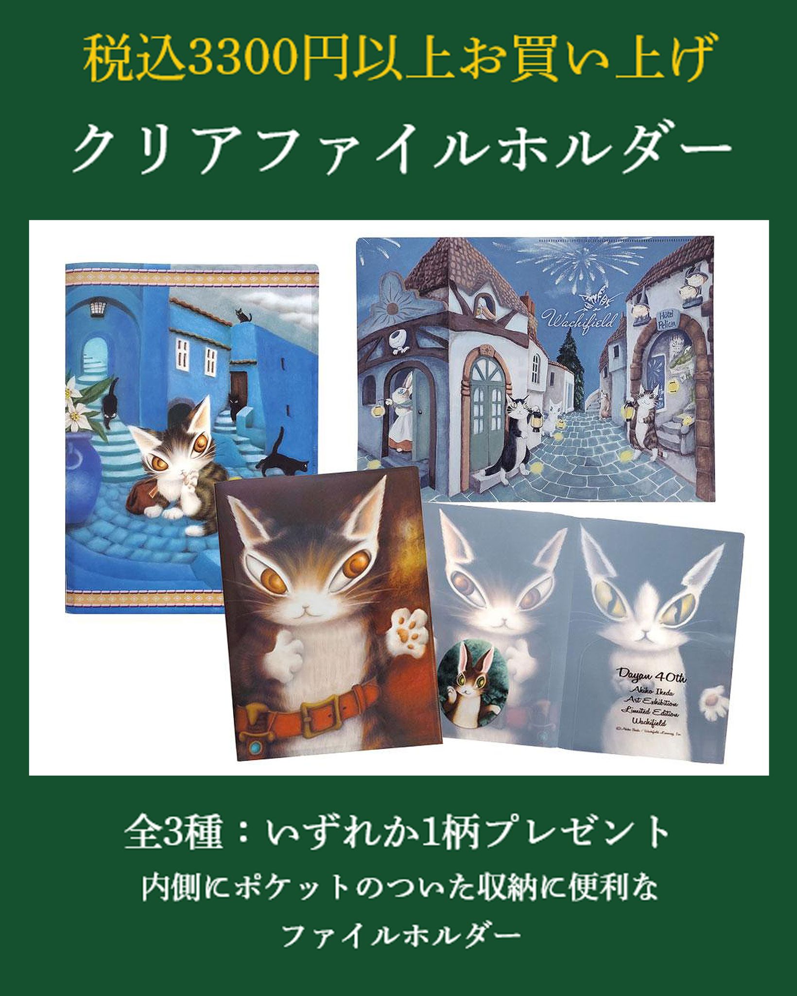 WACHIFIELD AKIKO IKEDA わちふぃーるどの世界 猫のダヤンとわちふぃー
