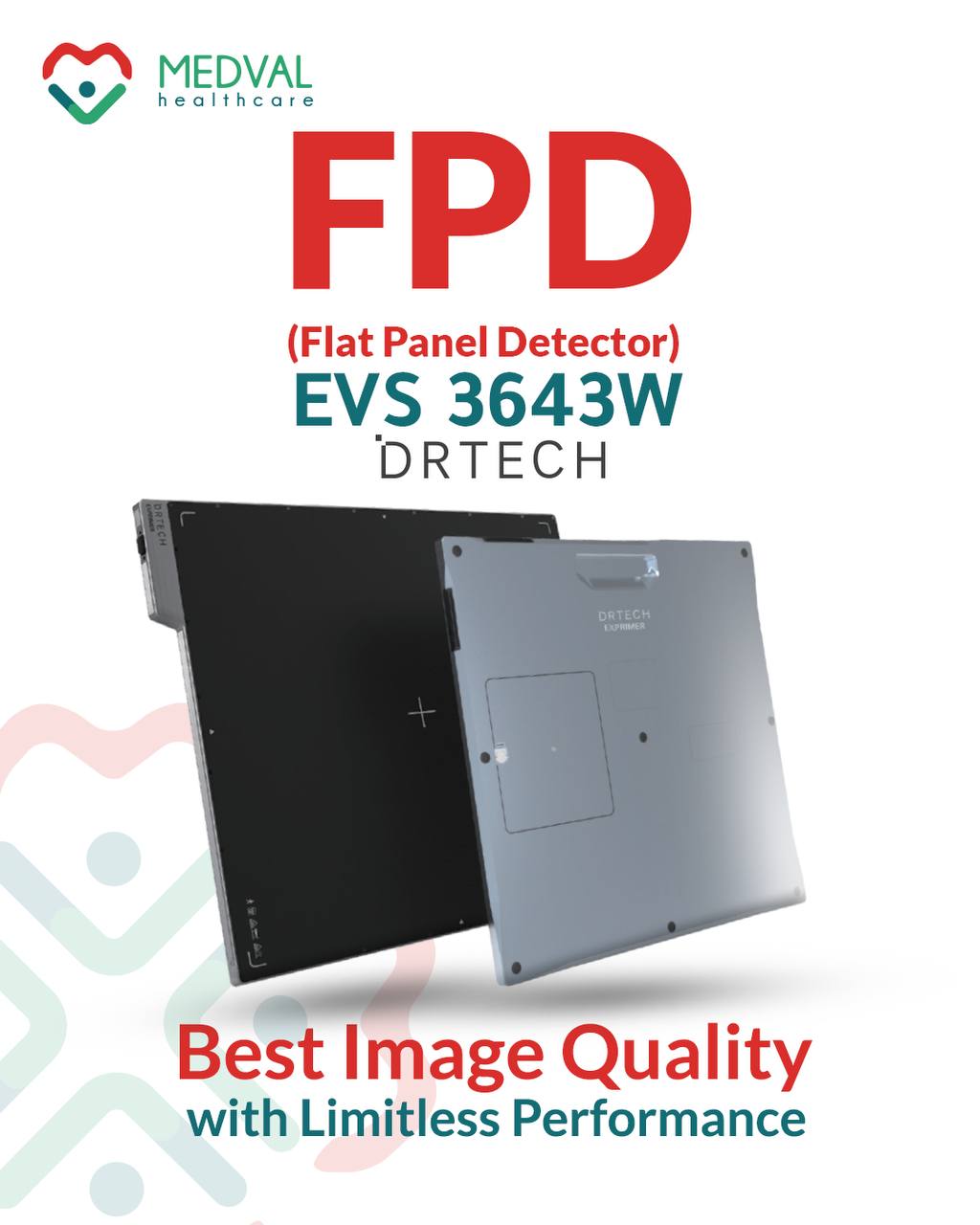 Medval - 🎯موديل EVS-3643W من DRTECH Flat Panel Detector مُصمم لفحوصات ...