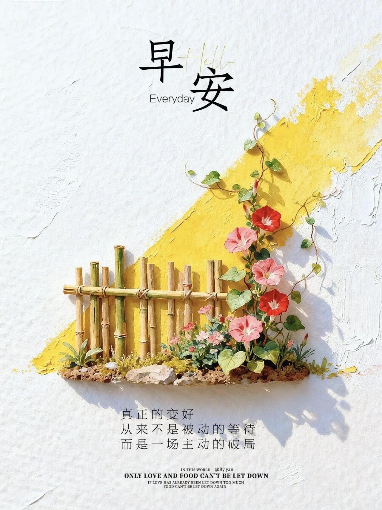 天天笑一笑 - 早安🌞～新的一天 💛ᵕ̈ ᴳᴼᴼᴰ ᴹᴼᴿᴺᴵᴺᴳ☼🌸 没有什么事情，是简单轻松的。 唯有不断努力，才能更加顺利！ 早上好鸭𓅿 ...