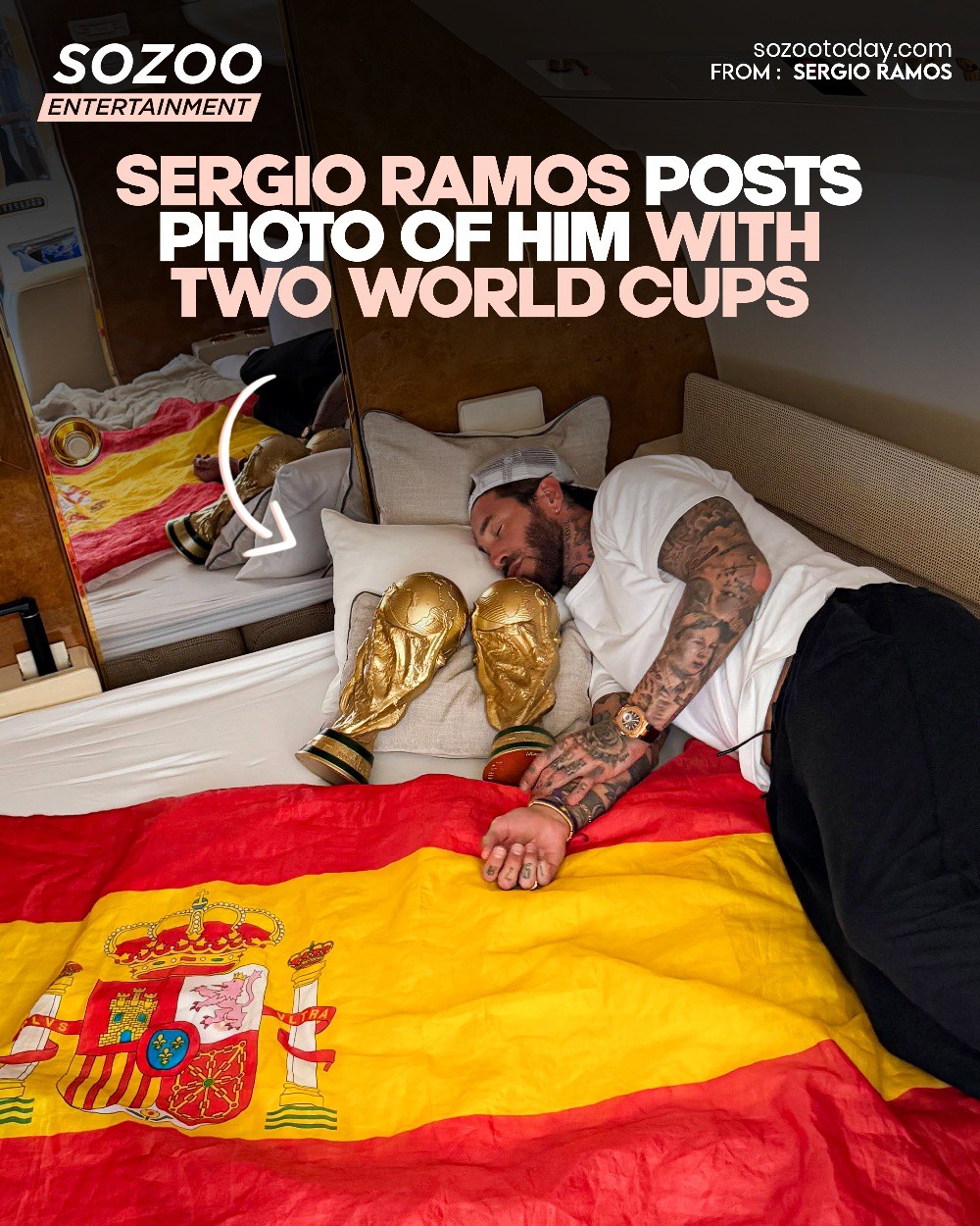 Former Spain captain Sergio Ramos celebrated Spain's 2026 FIFA