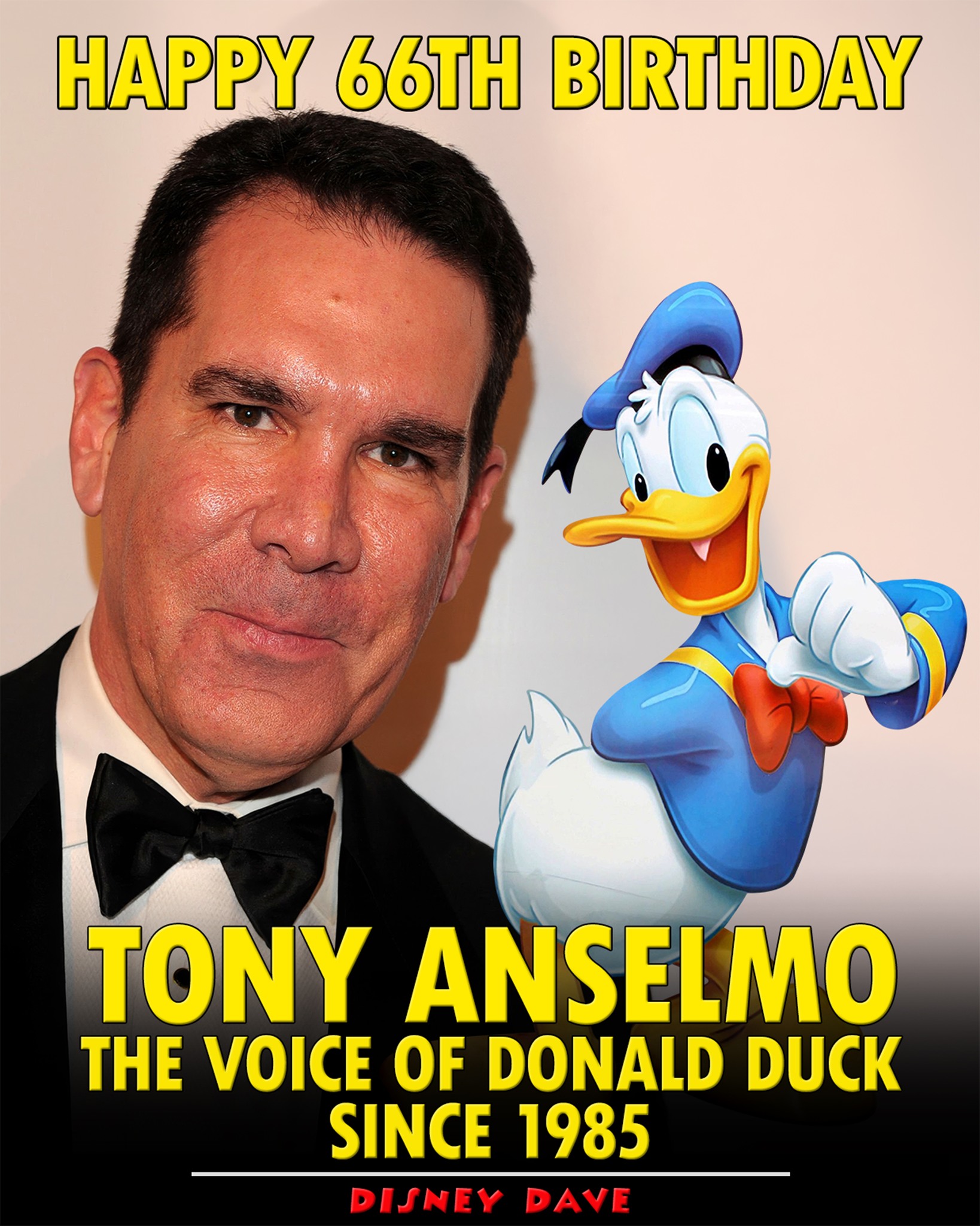 Disney - Happy 66th Birthday, Tony Anselmo!🎉 Born February 18, 1960, in ...