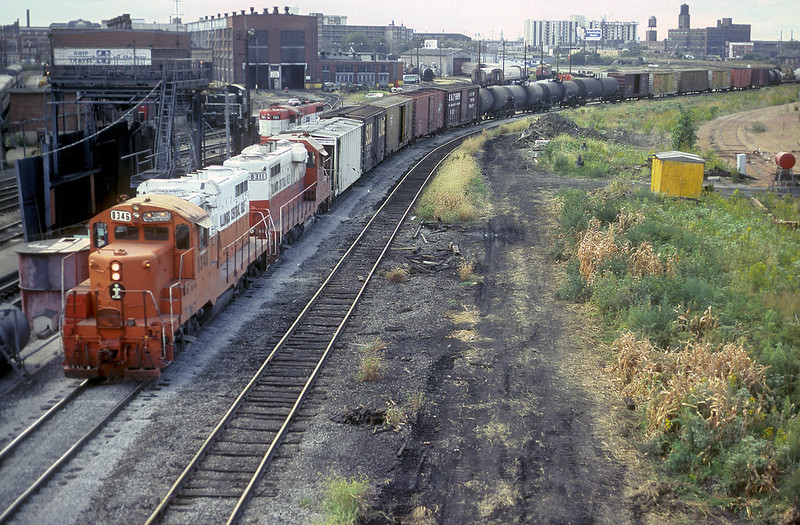 Illinois Central Gulf Railroad GP10 8346 near 18th Street in