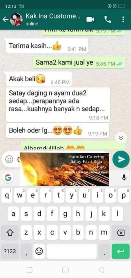 Hamdan Satay Parit Raja - Warisan Tarip's