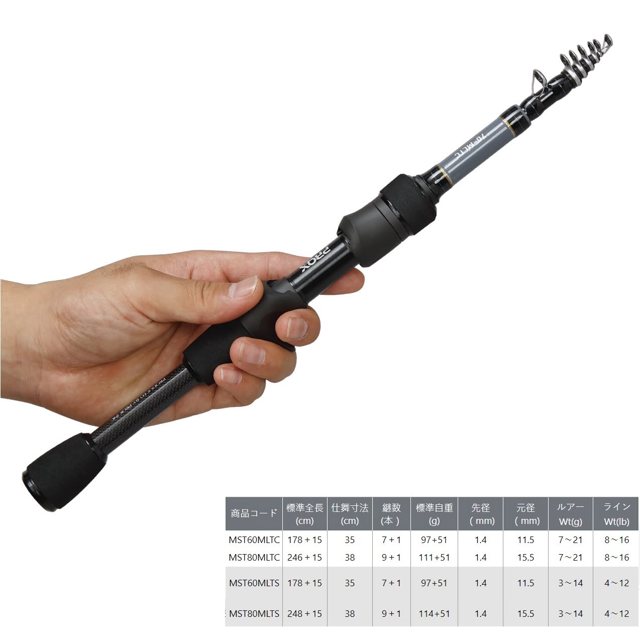 PROX 🇯🇵MICRO SALT TE 🎣有6尺/8尺 👉槍柄直柄選擇 🎣收埋都係得38cm