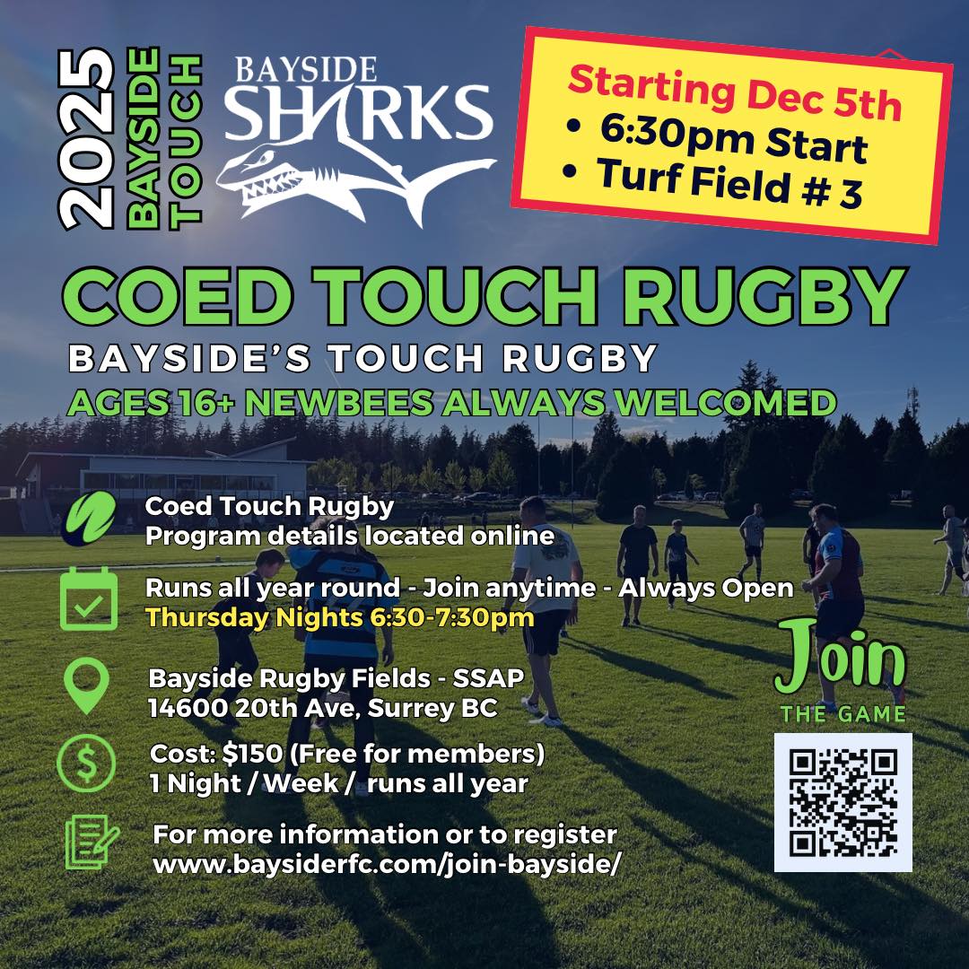 Bayside - ️ TOUCH RUGBY ℹ️ New start time and location ️ Starting ...