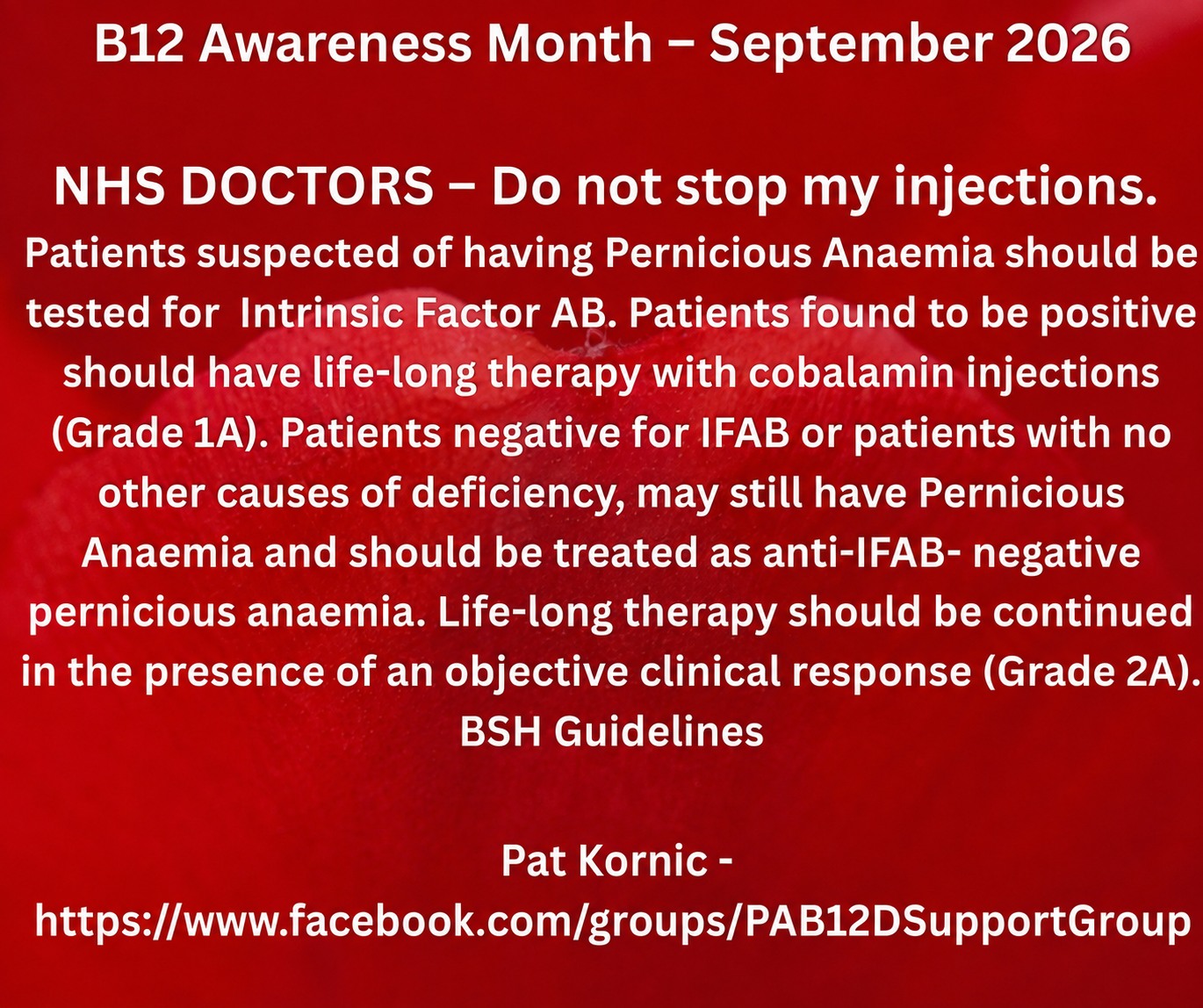 why has my doctor stopped my b12 injections Pernicious Anaemia/B12 Deficiency Support Group - Page Supply Duration:3 months supply Methylcobolamine 5000mcg Injection at manufacturer may vary