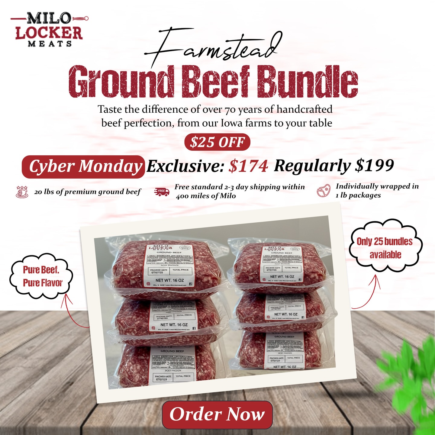 Milo - 🔥 Cyber WeekExclusive! 🔥 Our Farmstead Ground Beef Bundle is ...