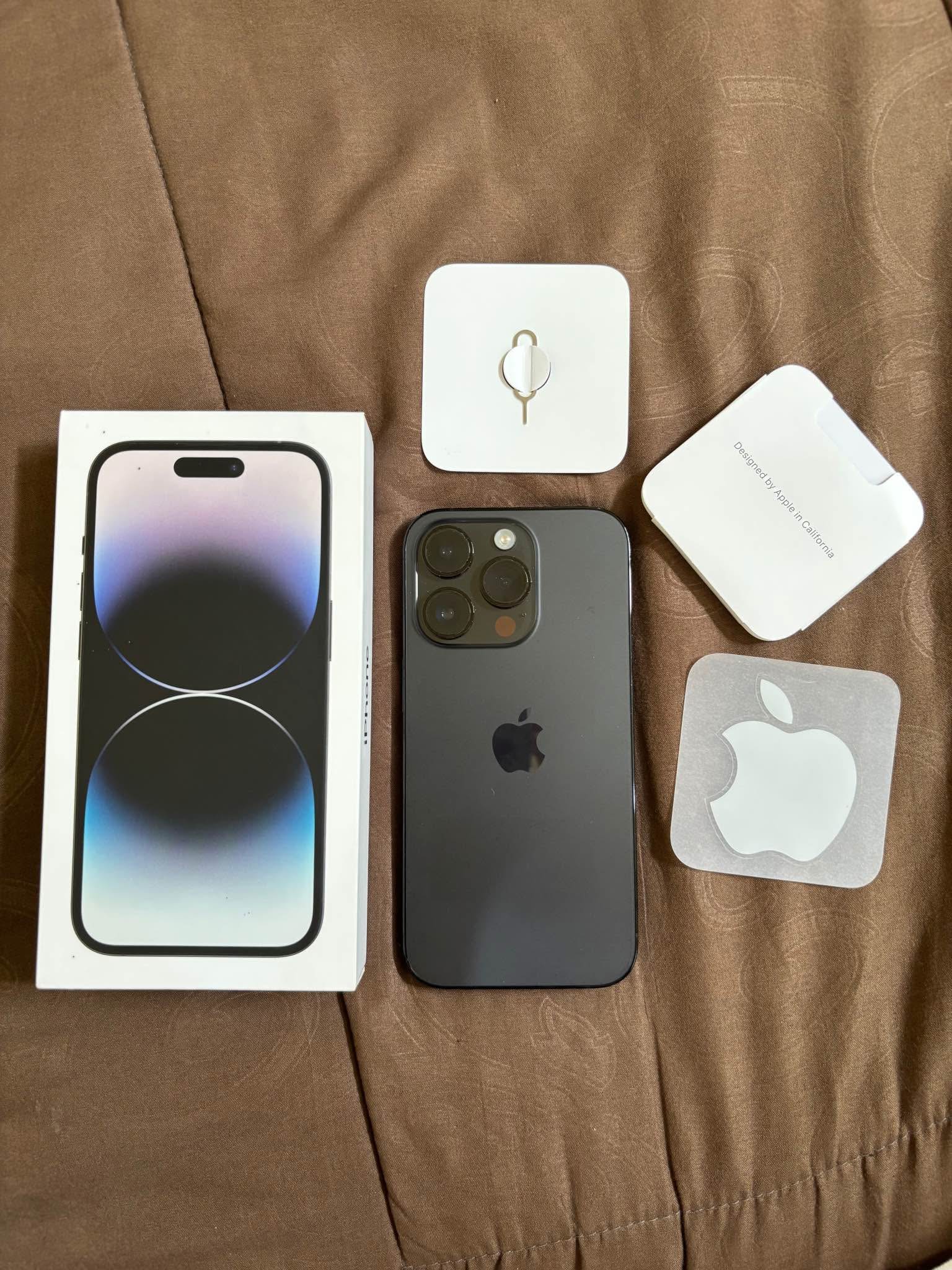 Ready Iphone resmi IBOX 14 Pro Black Lengkap dengan box dan kabel ...