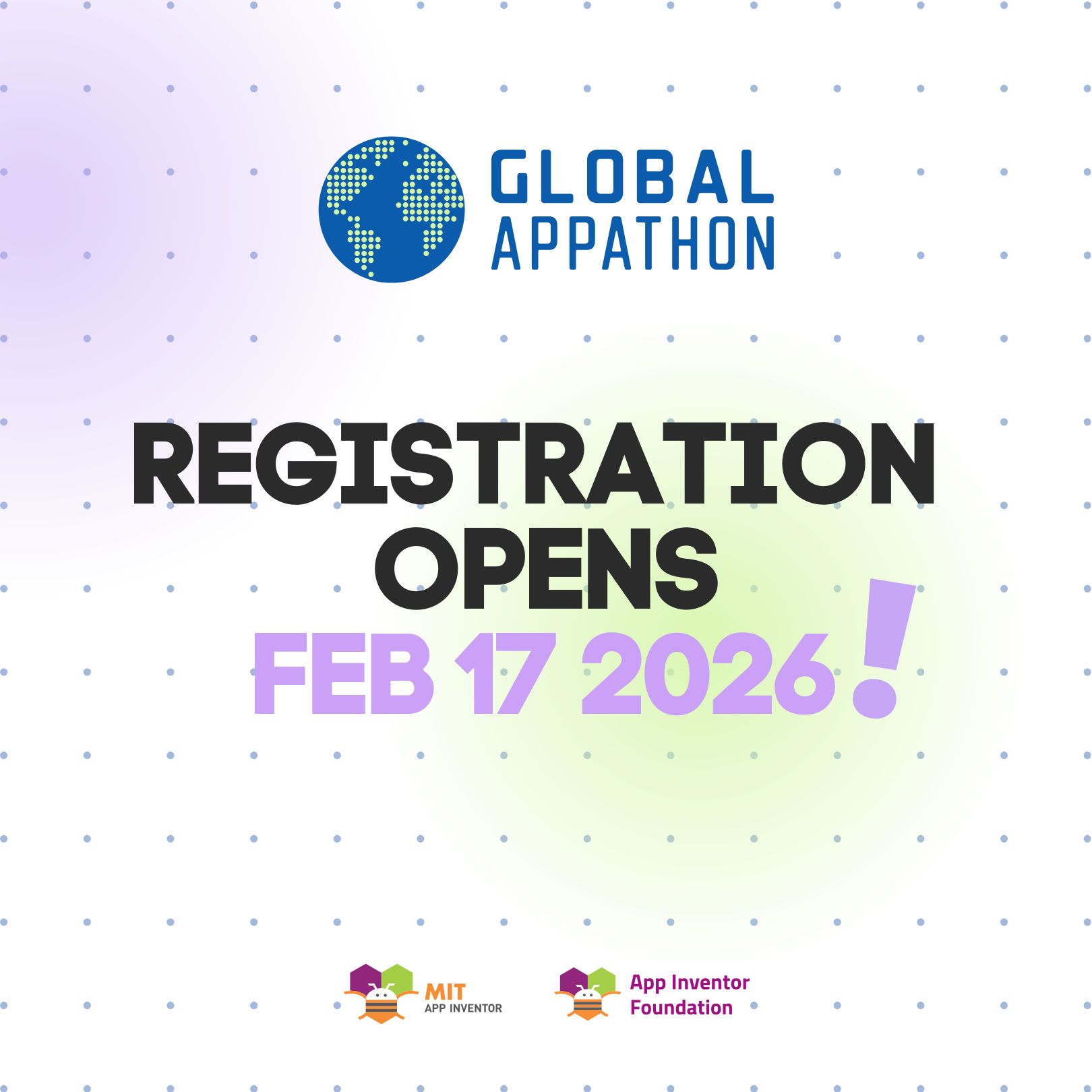 📅 Save the Date! Global Appathon... - MIT App Inventor | Facebook