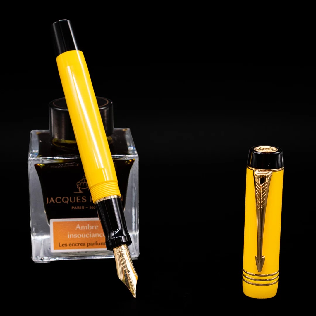 Parker Duofold Centennial Mandarin Yellow fountain pen
