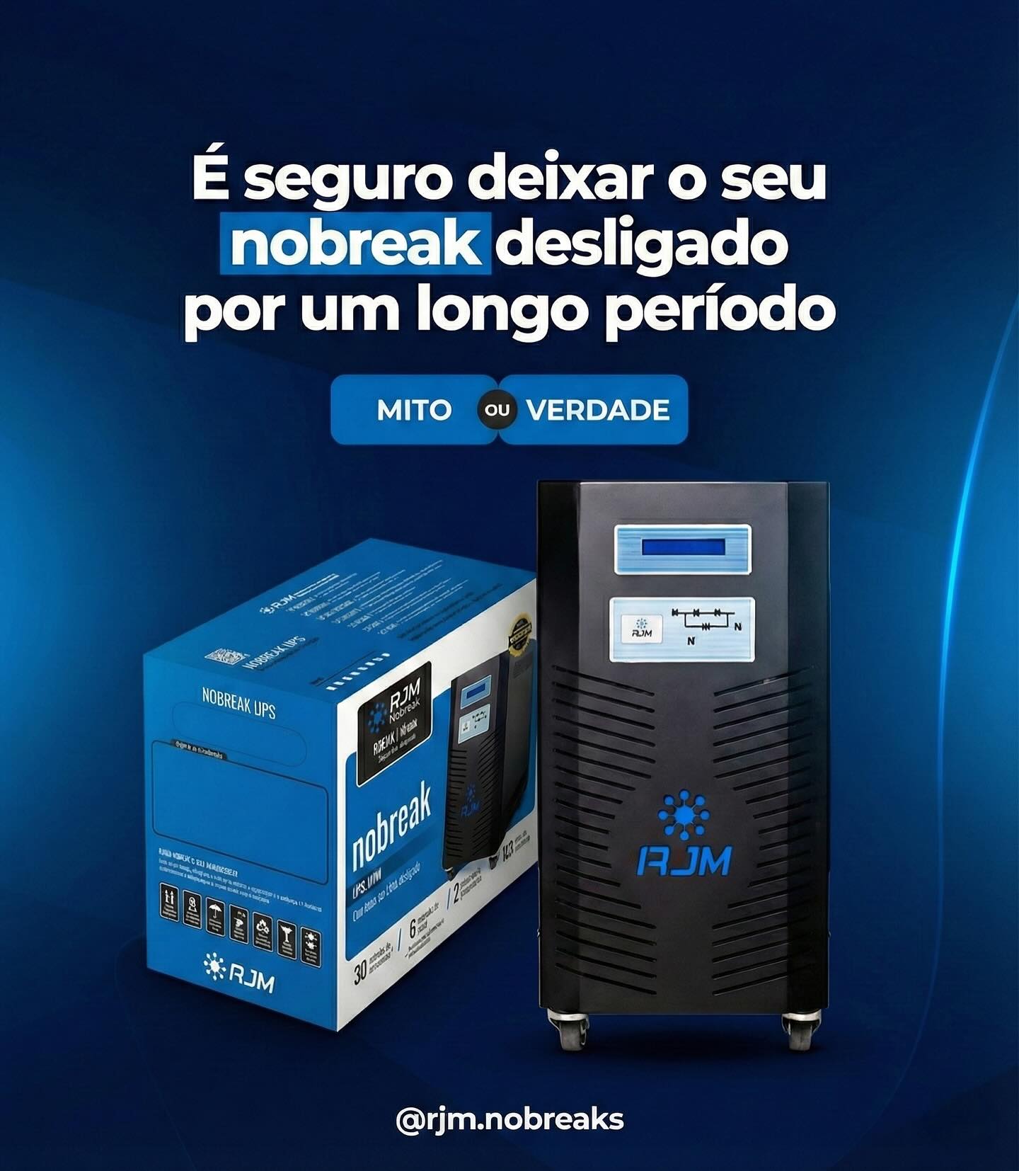 RJM Nobreaks - 🔌⚠️ É seguro deixar o nobreak desligado por... | Facebook