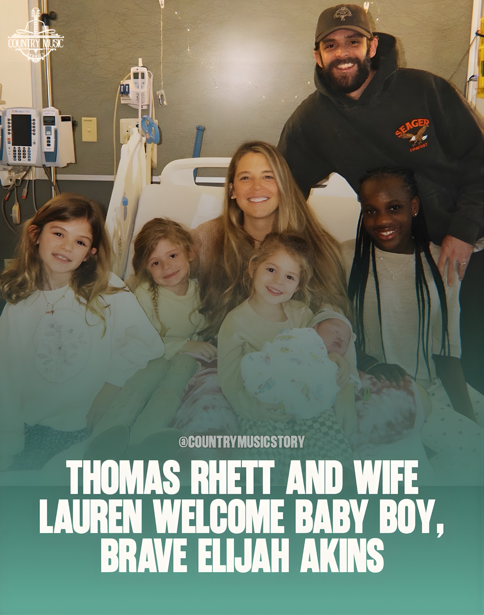 Country - Thomas Rhett and Lauren have officially welcomed their fifth ...