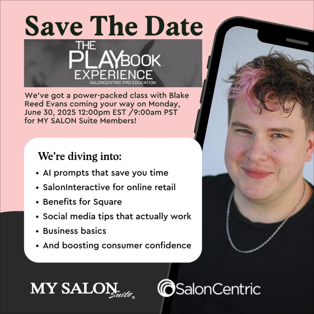 MY SALON Suite - 📅 Save the Date! Join us on Zoom for an... | Facebook