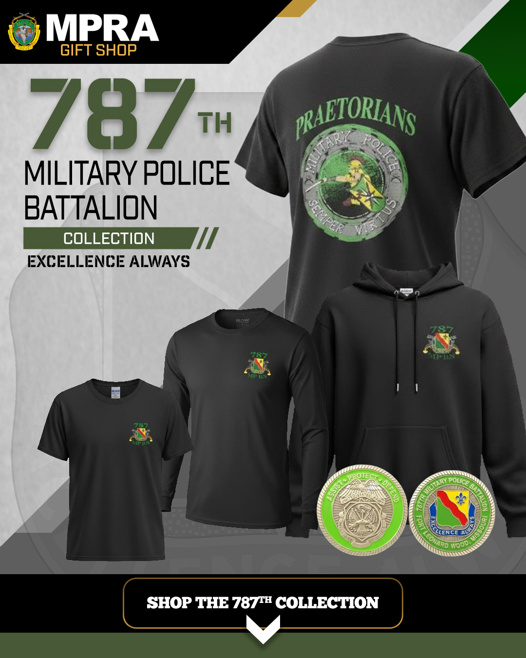 787th Military Police Battalion gear and gifts