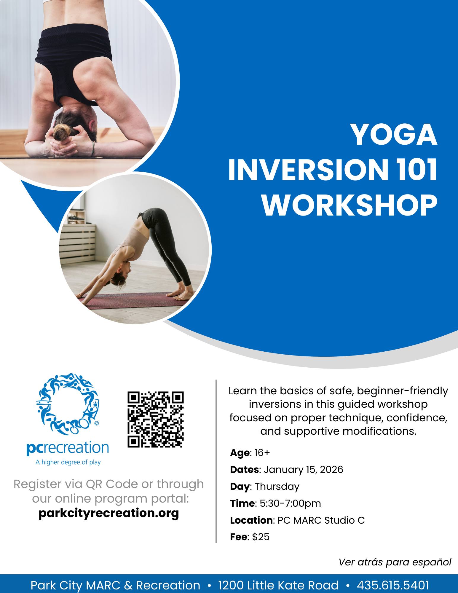Park - Flip your perspective 🧘‍♀️ Join Yoga Inversion 101 and build ...