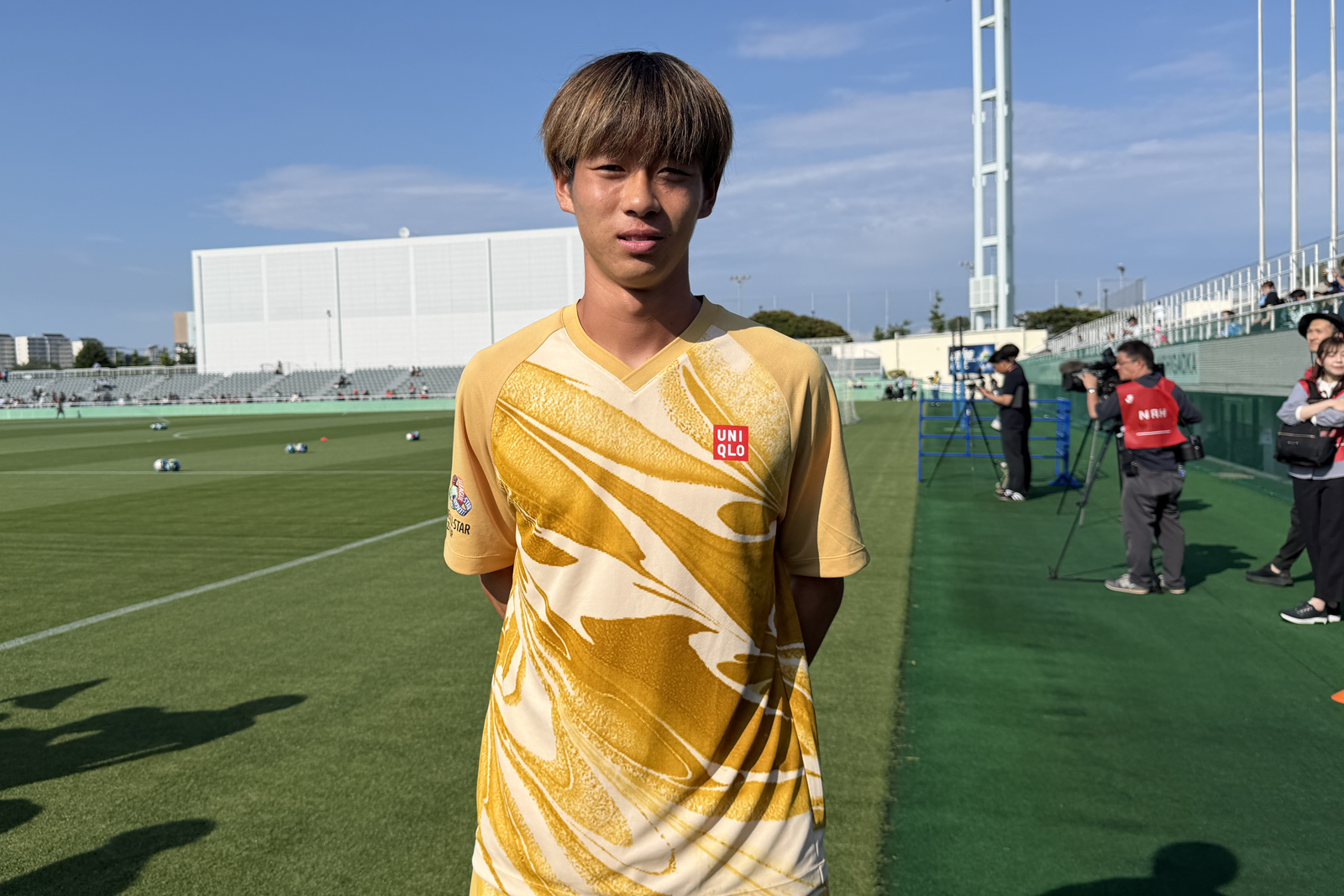 JリーグオールスターDAZNカップ 】 今日行われた前日練習に #梅木怜
