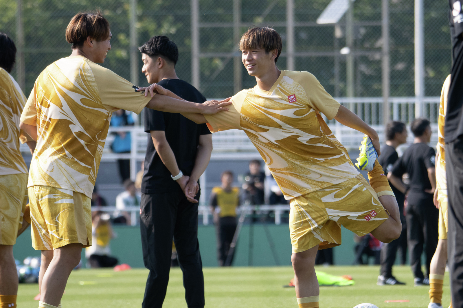 JリーグオールスターDAZNカップ 】 今日行われた前日練習に #梅木怜