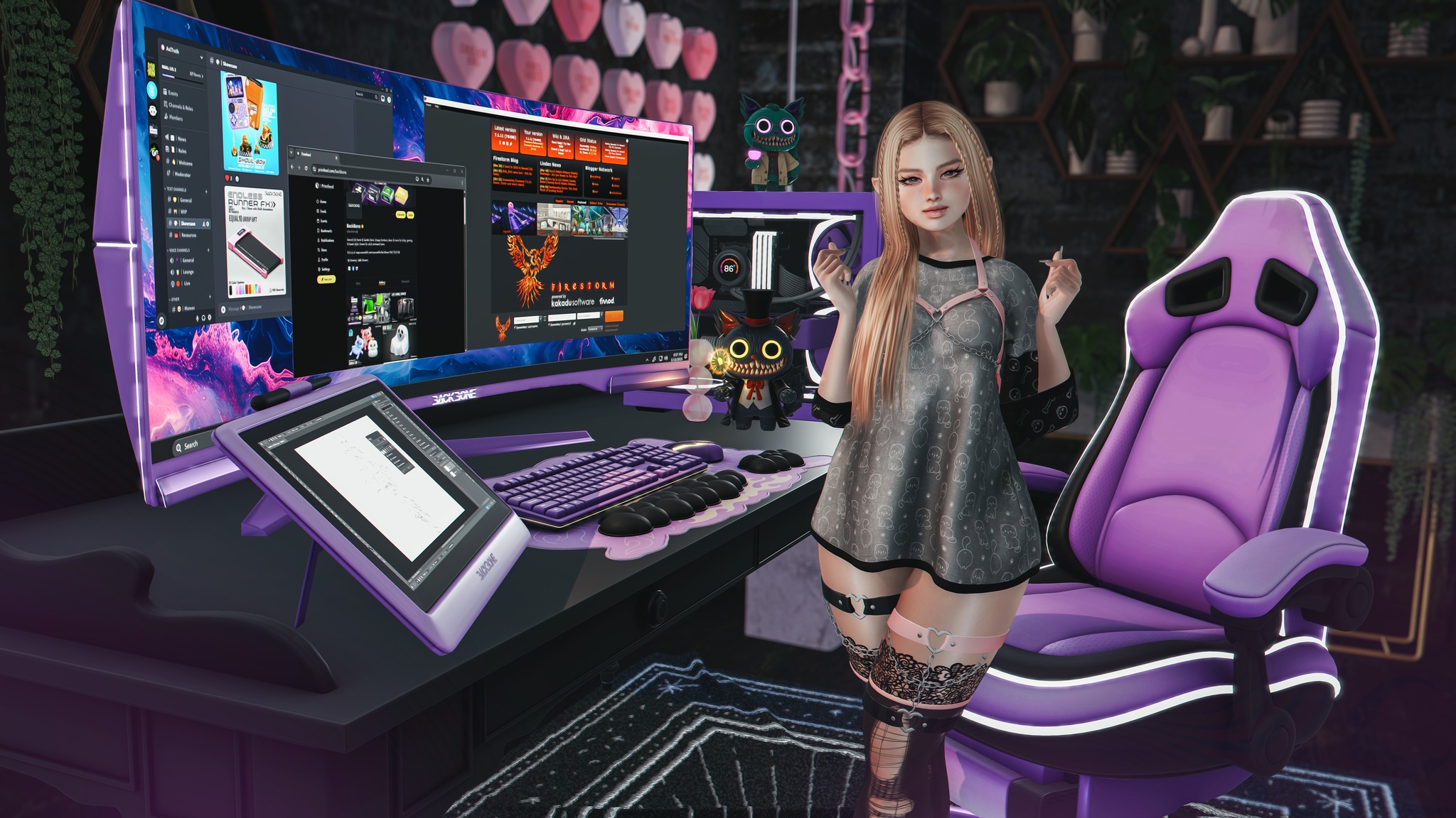 BackBone - 🎮 Gamer Girl Battlestation Vibes! 🎮 BackBone Blogger (Gwen ...