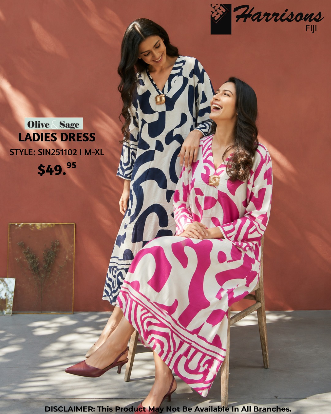 ladies all dress ✨ A that brings effortless elegance to every moment! 💕 #HarrisonsFiji #LadiesFashion #OliveAndSage #DressLove #EffortlessStyle Tag Size_2