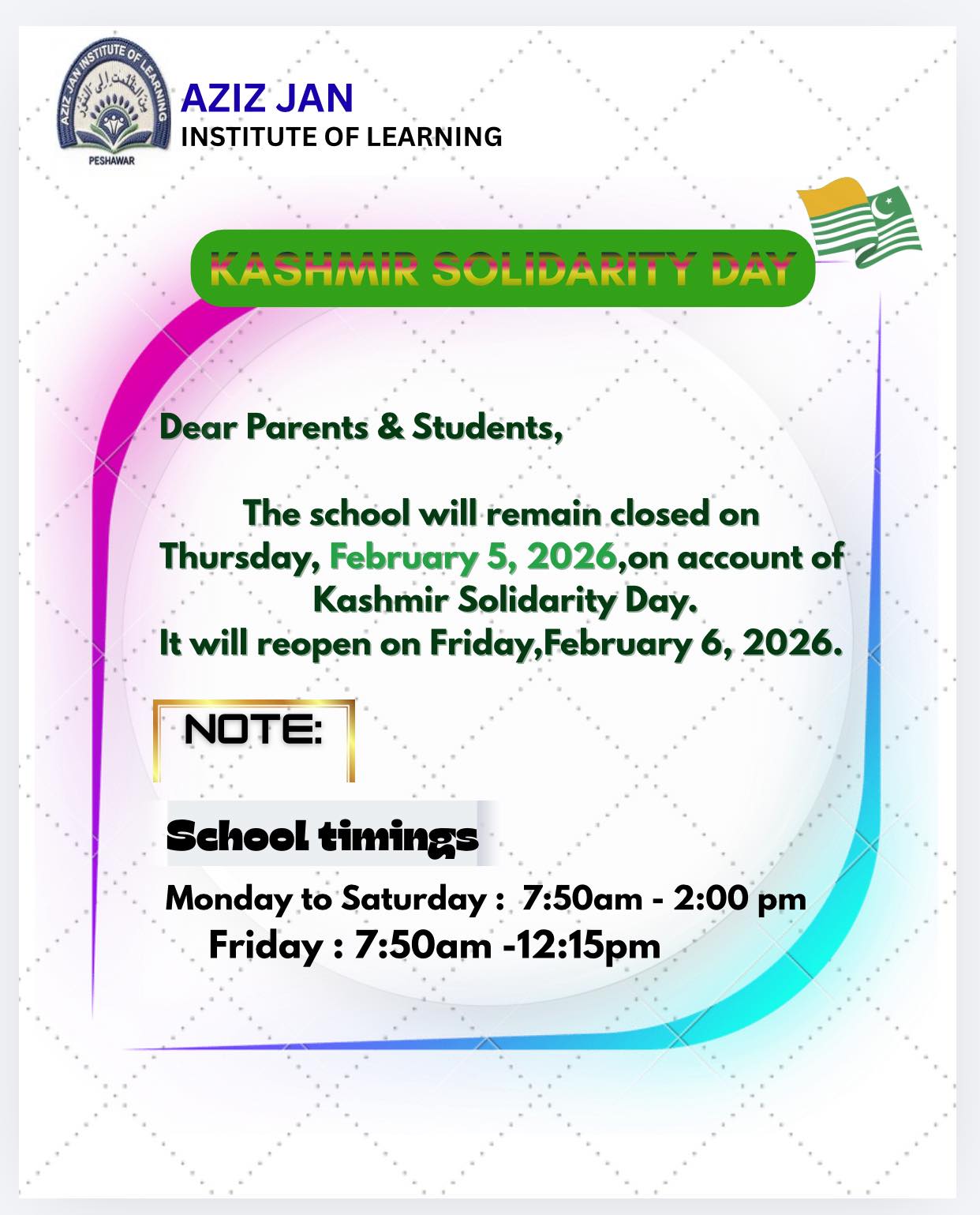 Happy Teacher’s Day! 🌸 A... - Aziz Jan Institute of Learning | Facebook