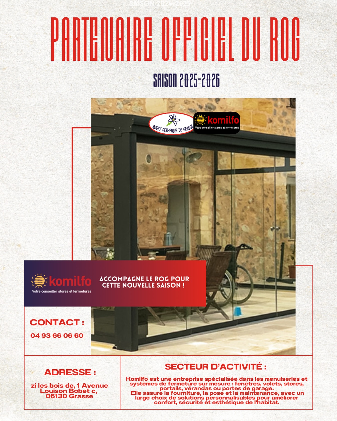 🎉 Partenaire officiel du ROG... - Rugby Olympique de Grasse | Facebook