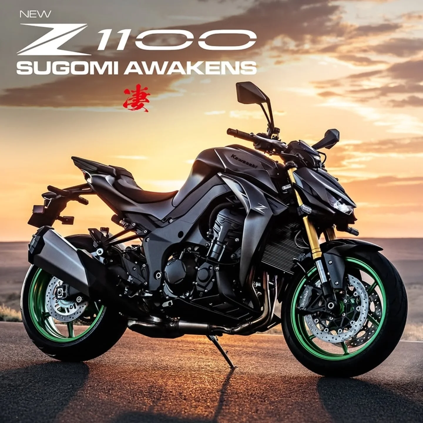 ささぽです。 Every shift. Every apex. A new standard. The new Kawasaki Z1100