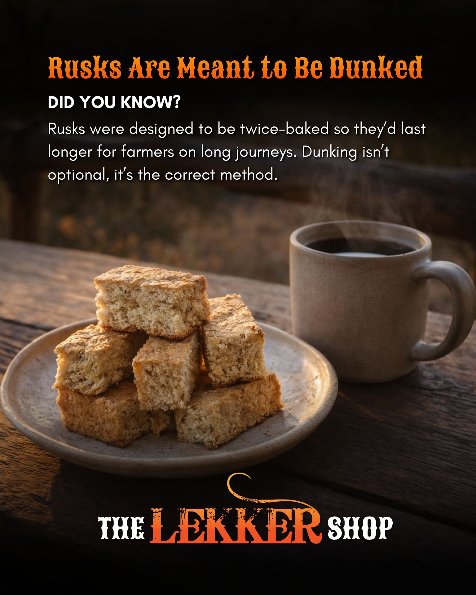 The Lekker - Rusks weren’t made to be rushed. They were made to last ...
