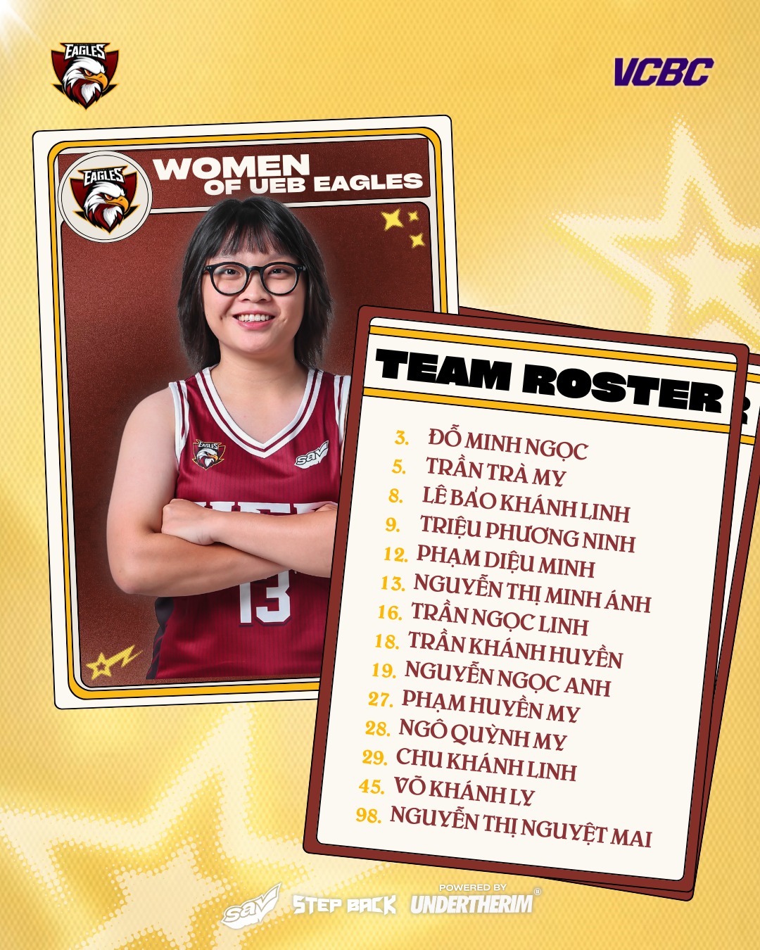 UEB - 𝐎𝐅𝐅𝐈𝐂𝐈𝐀𝐋 | 𝐖𝐎𝐌𝐄𝐍 𝐎𝐅 𝐔𝐄𝐁 𝐄𝐀𝐆𝐋𝐄𝐒 | 𝐓𝐄𝐀𝐌 𝐑𝐎𝐒𝐓𝐄𝐑 𝐕𝐂𝐁𝐂 𝟐𝟎𝟐𝟓 UEB EAGLES ...