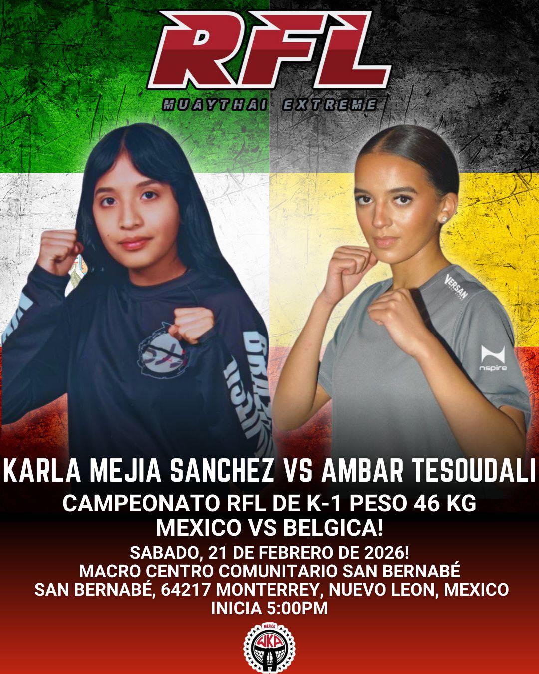RFL 30 🇲🇽 KARLA MEJÍA SÁNCHEZ 🆚 🇧🇪... - RFL MuayThai Extreme | Facebook
