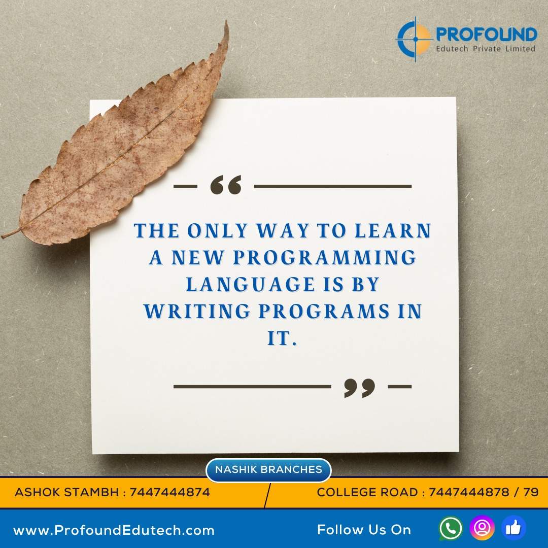 Profound - 🎓 Profound EduTech Nashik – Learn the Skills That Matter! 📌 ...