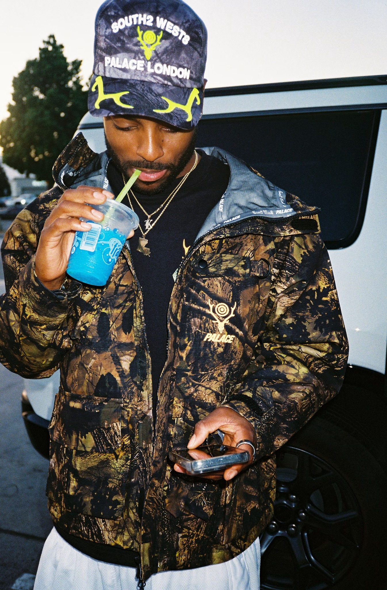 Palace goes heavy camo for its first collab with South2 West8