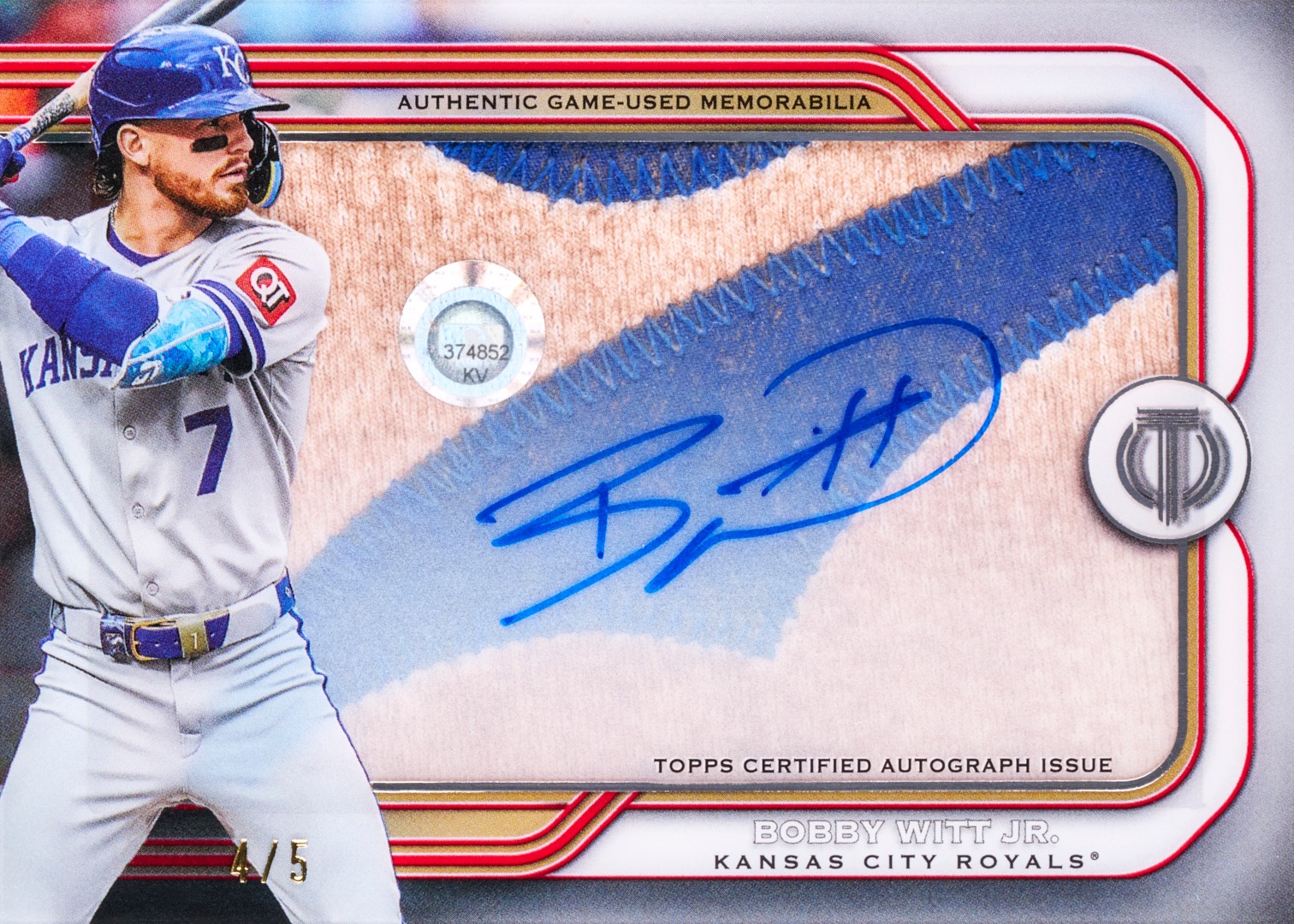 The patch in this Bobby Witt Jr. card is insane