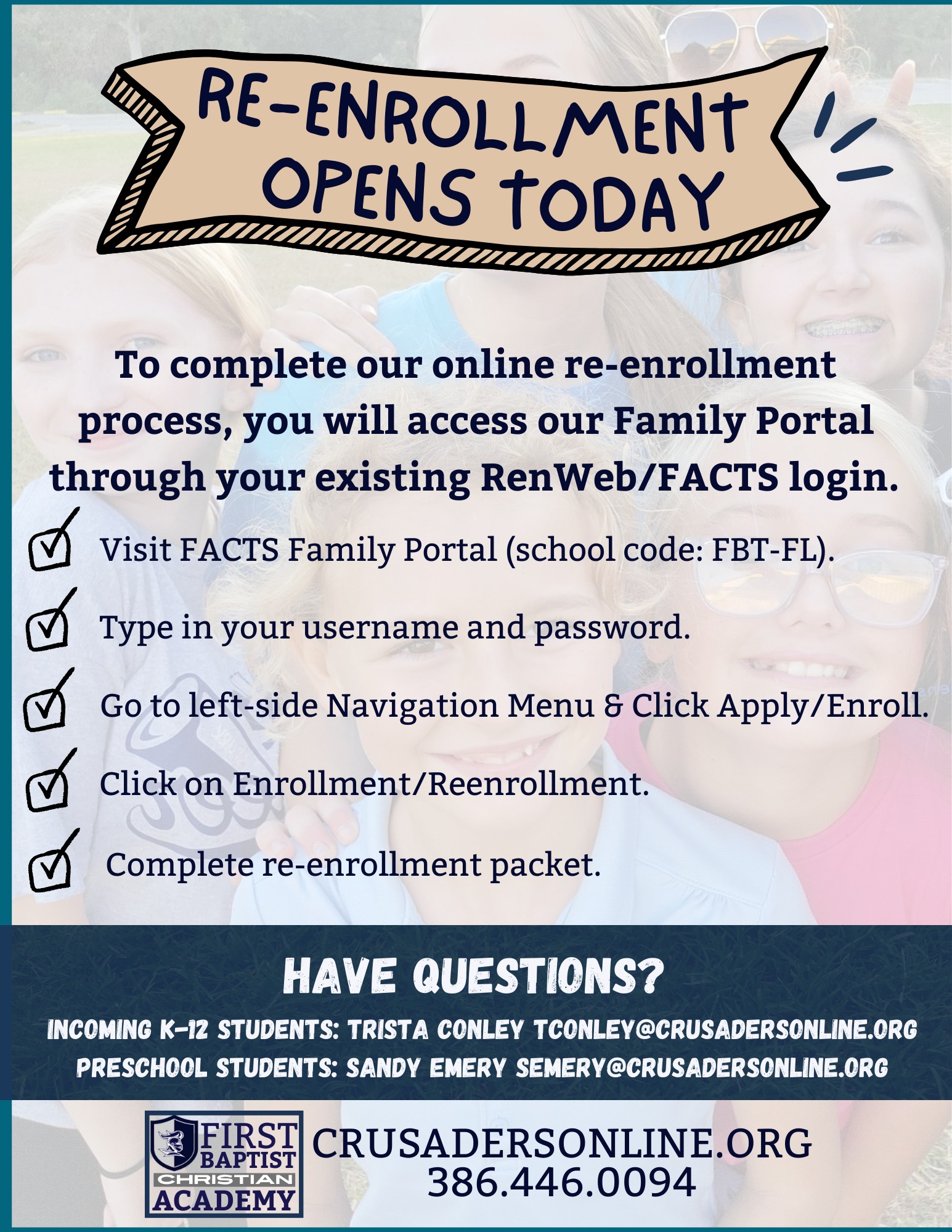 📣... - First Baptist Christian Academy of Palm Coast | Facebook