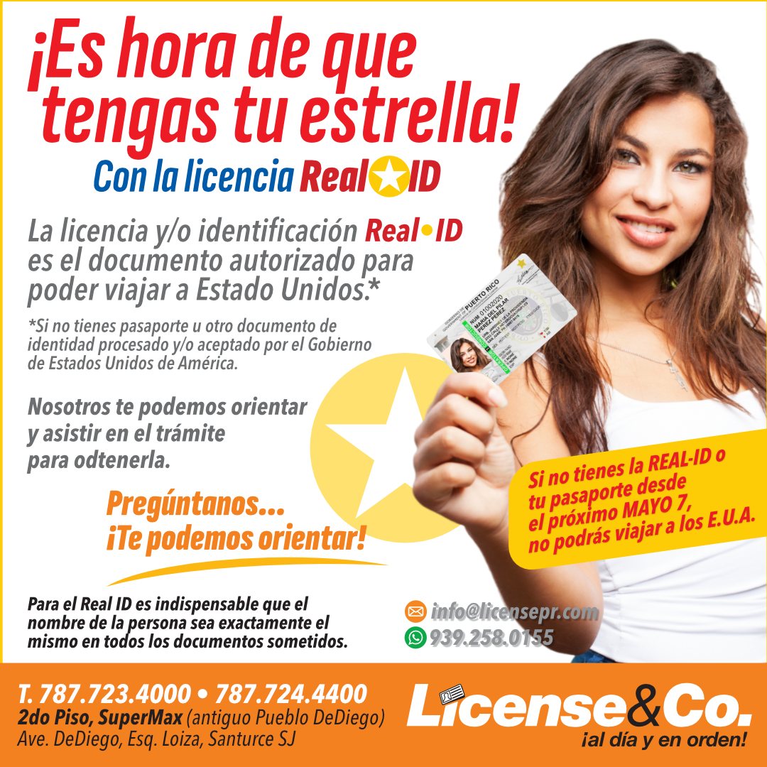 License & Co. - Ahora más que nunca necesitas tu REAL-ID.... | Facebook