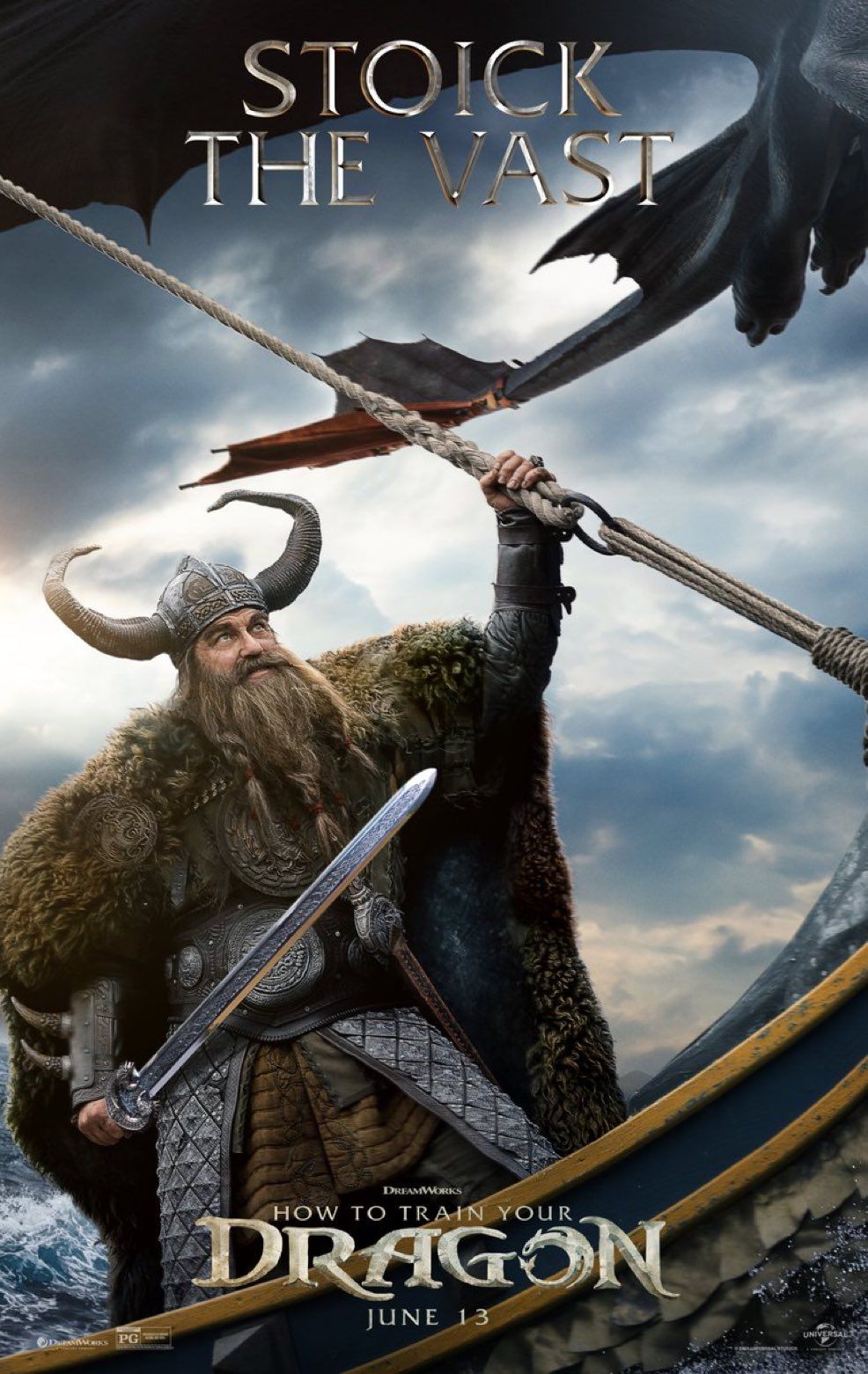 The Cinematic - ☢️ | New poster for Gerald Butler as Stoick the Vast ...