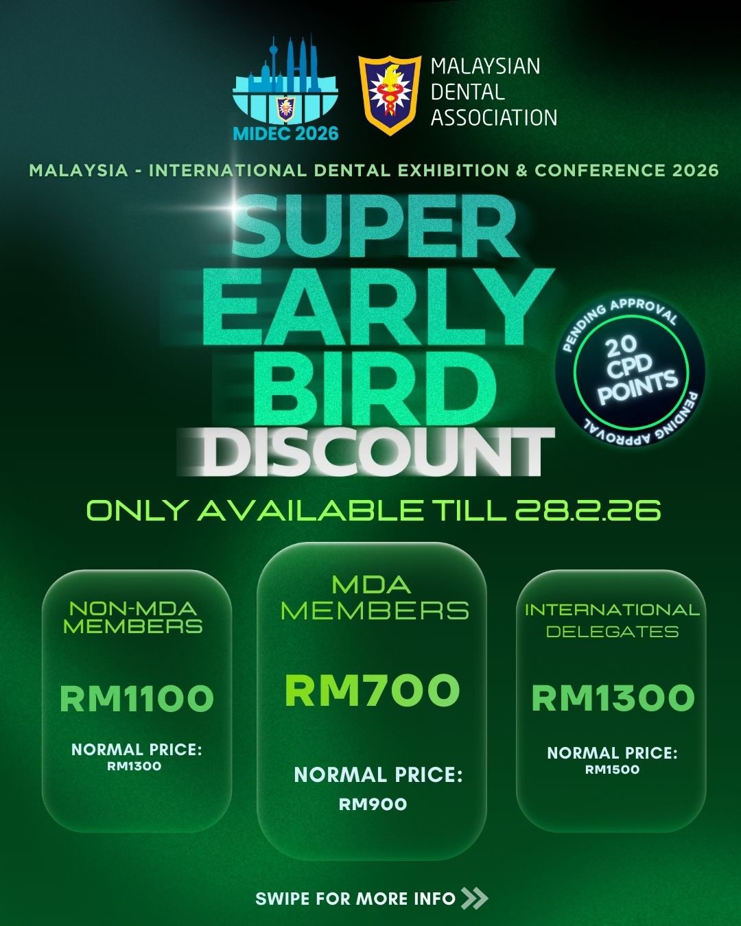 MDA MIDEC - SUPER EARLY BIRD is HERE!🐣 🚨 REGISTER NOW... | Facebook