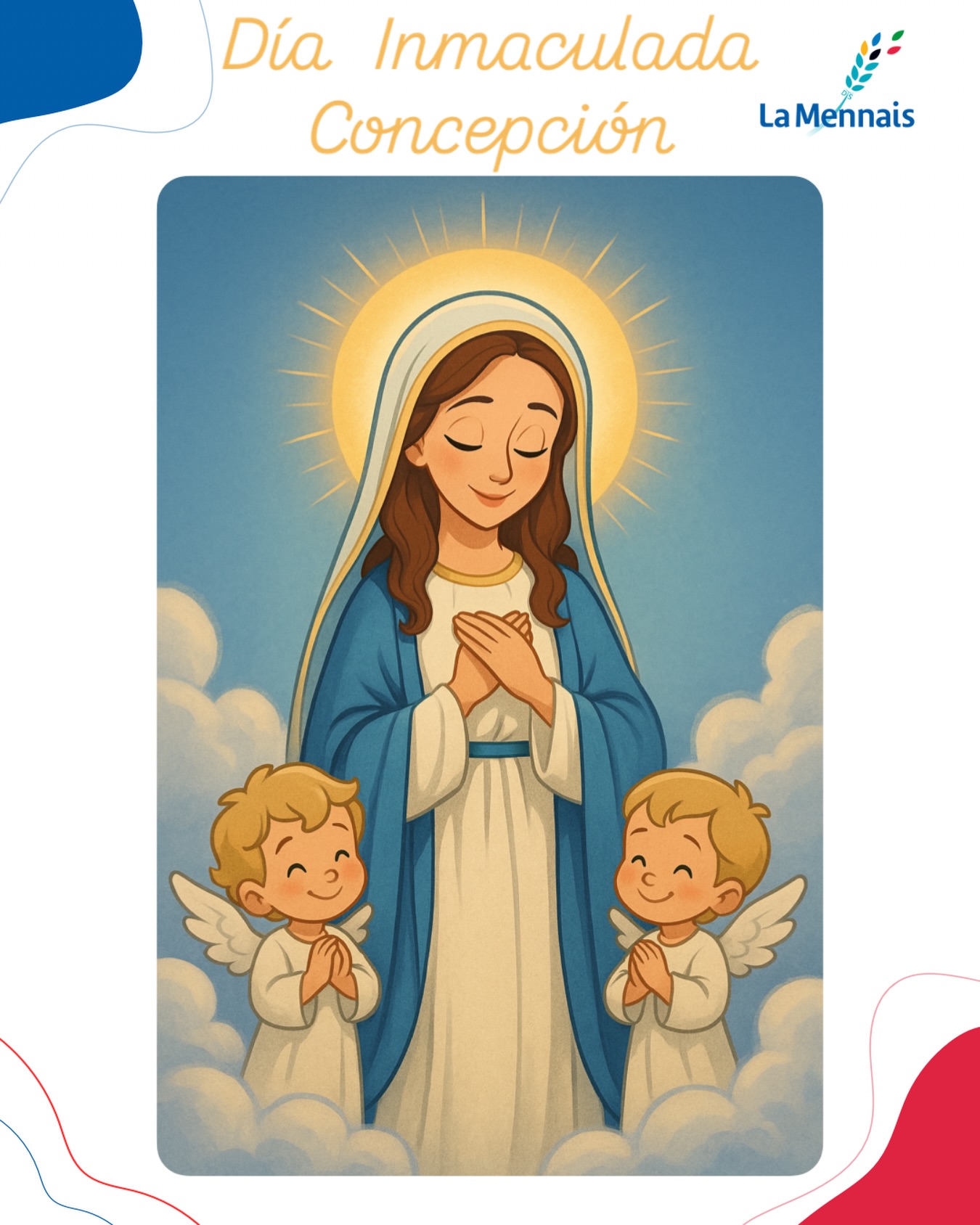Colegio - 💙 Solemnidad de la Inmaculada Concepción 💙 Hoy celebramos a ...