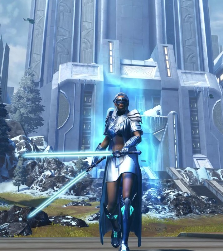 Swtorista - Sentinel's Shroud SWTOR outfit! - character is Aeris Nera ...