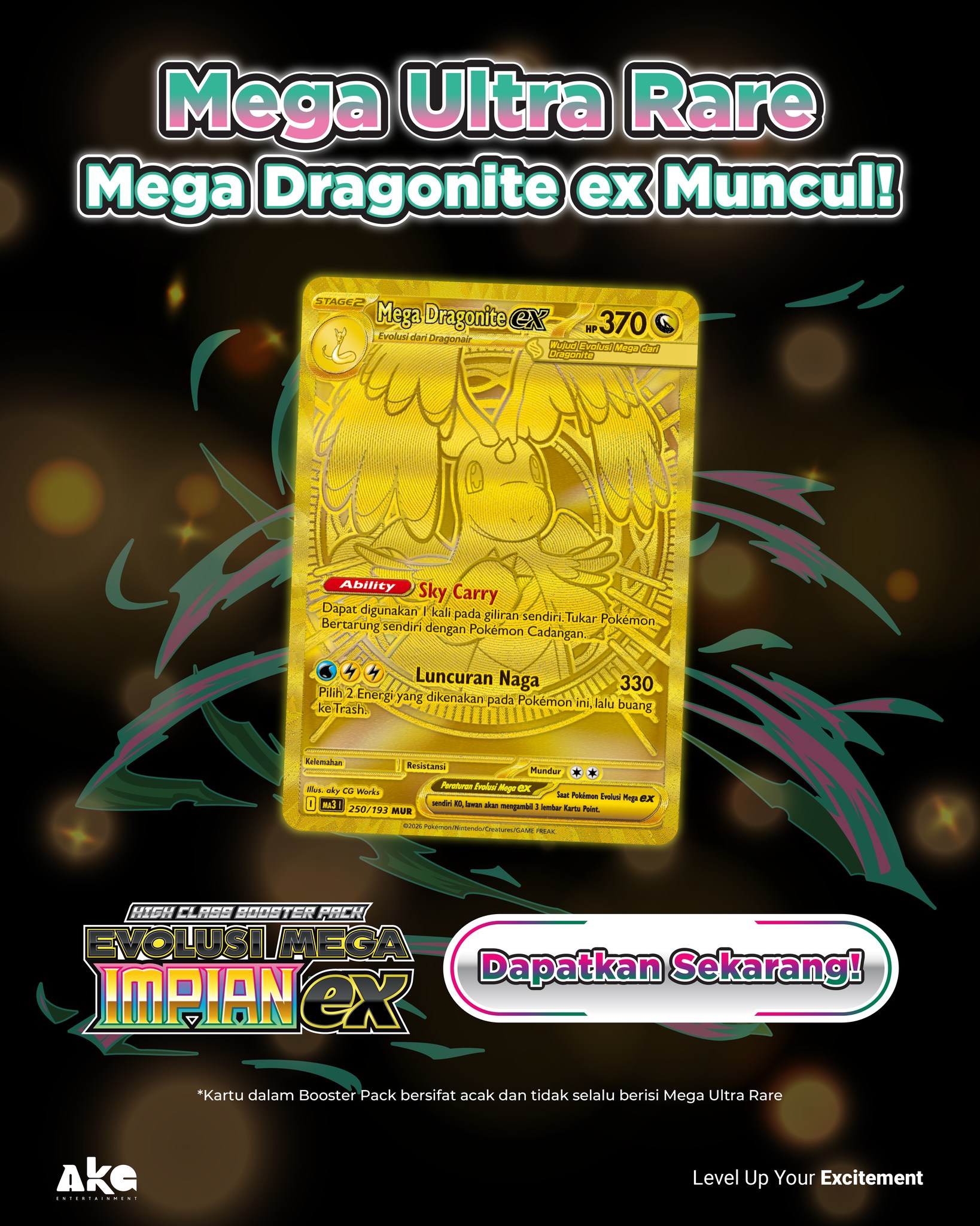 AKG - Cakep banget! Mega Dragonite ex dengan rarity MUR (Mega Ultra ...